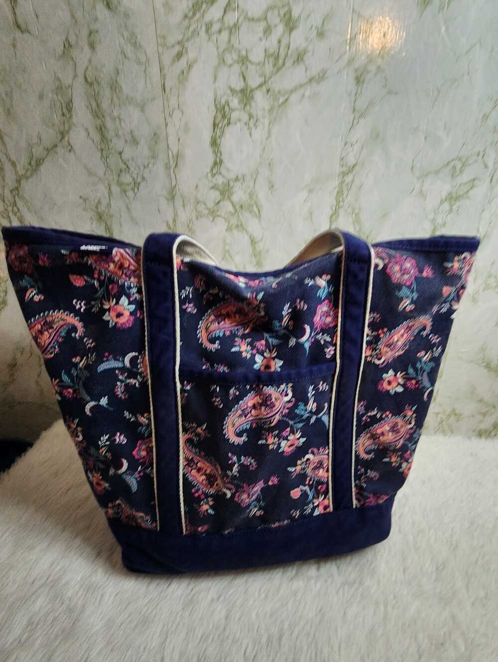 LANDS' END Durable Canvas Tote Bag